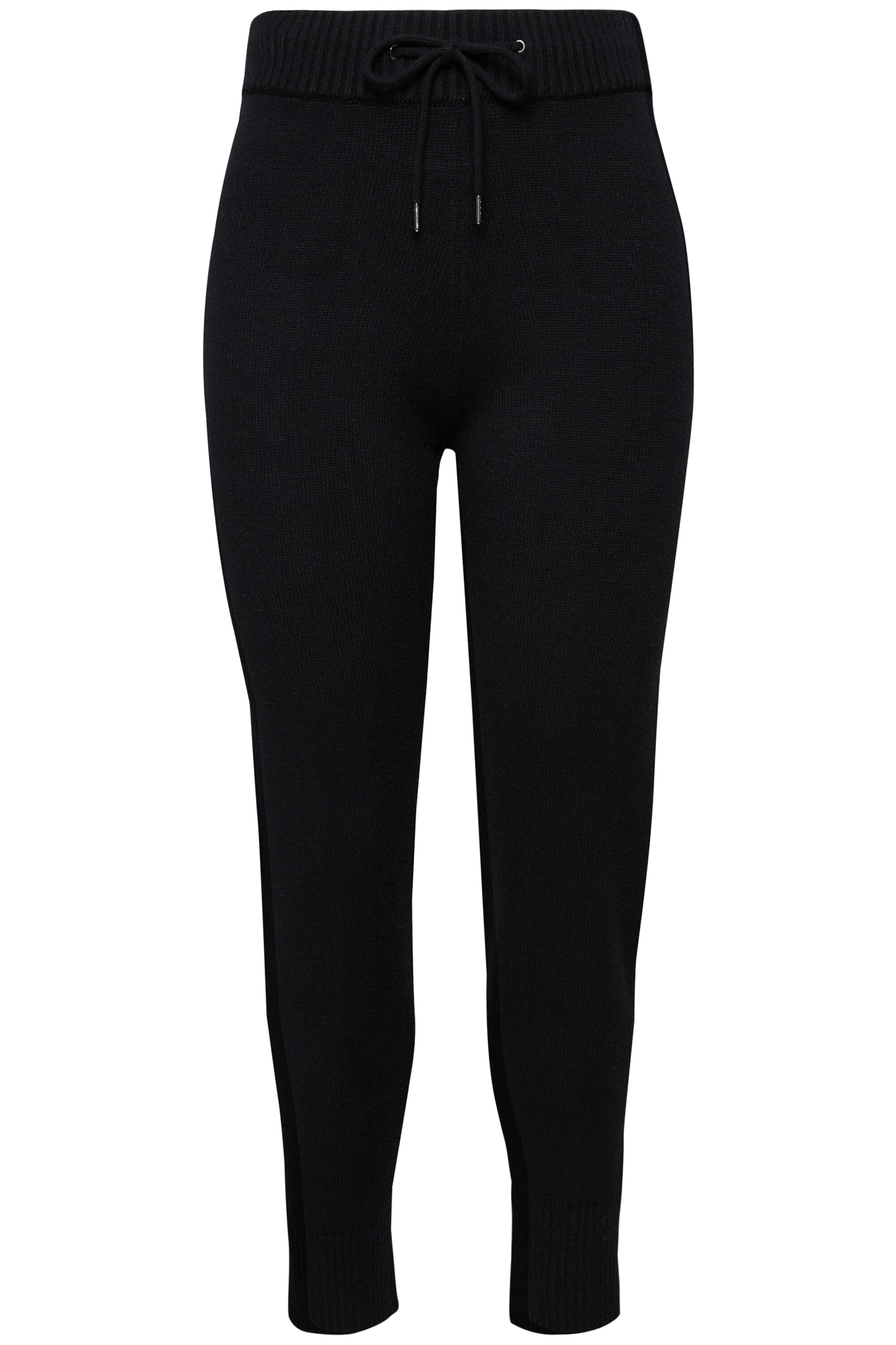 Ulla Popken Slimfit Broek in Zwart: voorkant