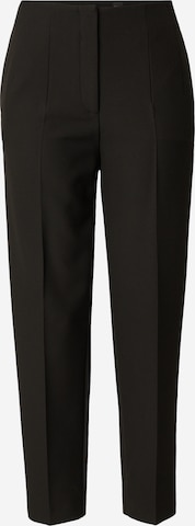 juoda BOSS Standartinis Kelnės su kantu 'Tetisa': priekis