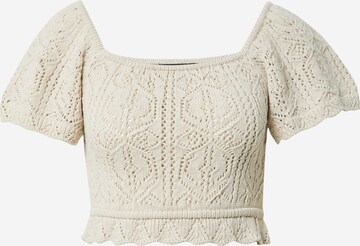 Pull-over 'Mimi' Gina Tricot en beige : devant