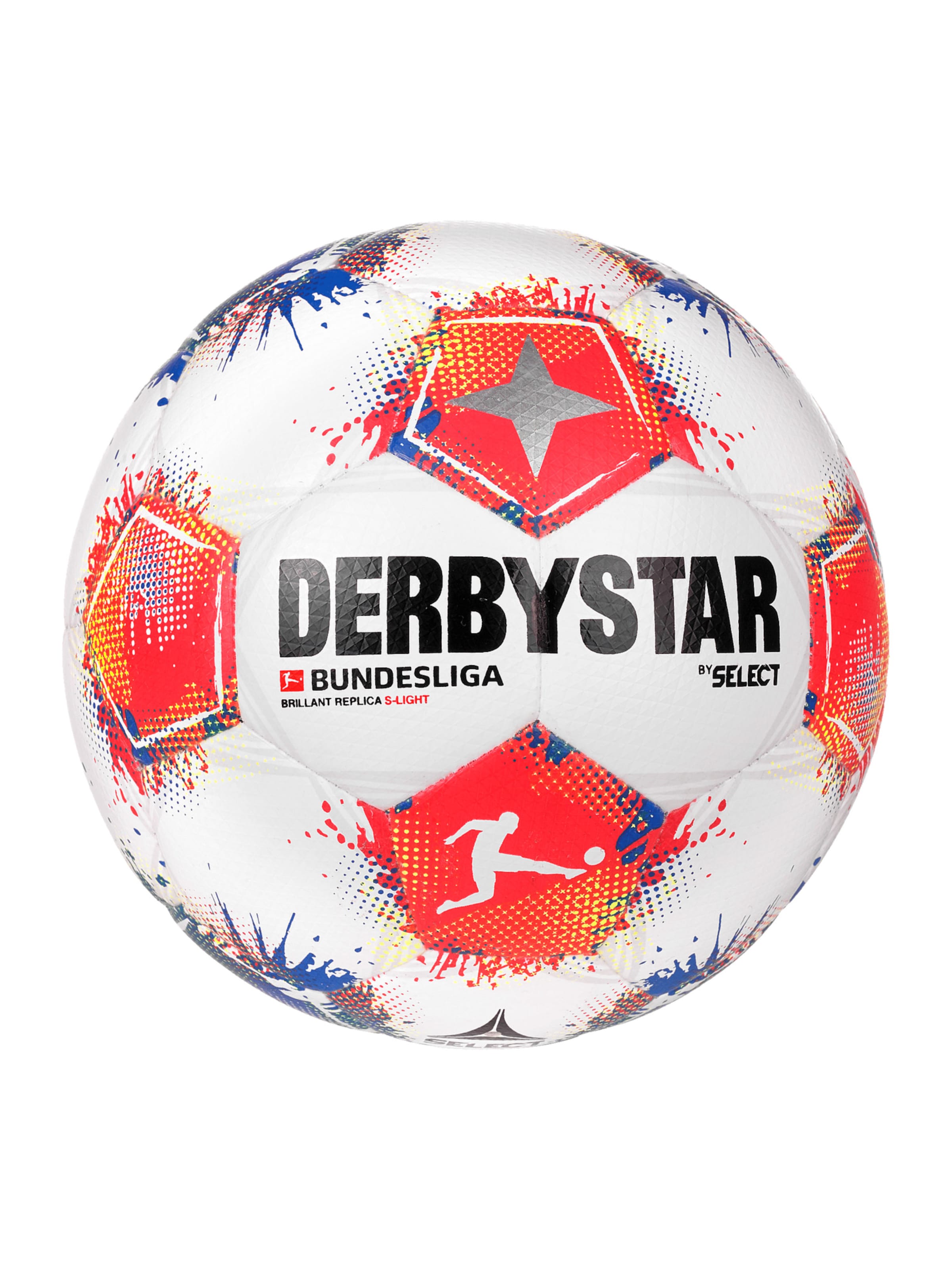 DERBYSTAR Ball 'Bundesliga Brillant Replica S-Light V25' in Weiß: Vorderseite