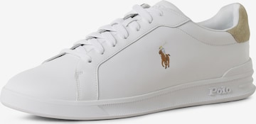 Baskets basses Polo Ralph Lauren en blanc : devant