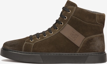 Kazar Korkeavartiset tennarit värissä vihreä: etupuoli