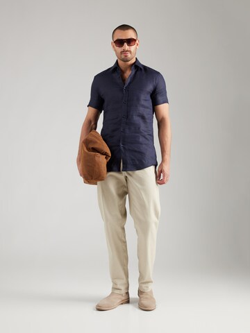 BOSS - Ajuste regular Camisa 'HANK' en azul