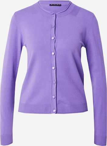 Cardigan Sisley en violet : devant