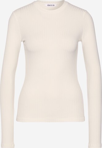 EDITED T-shirt 'Ginger' i beige: framsida