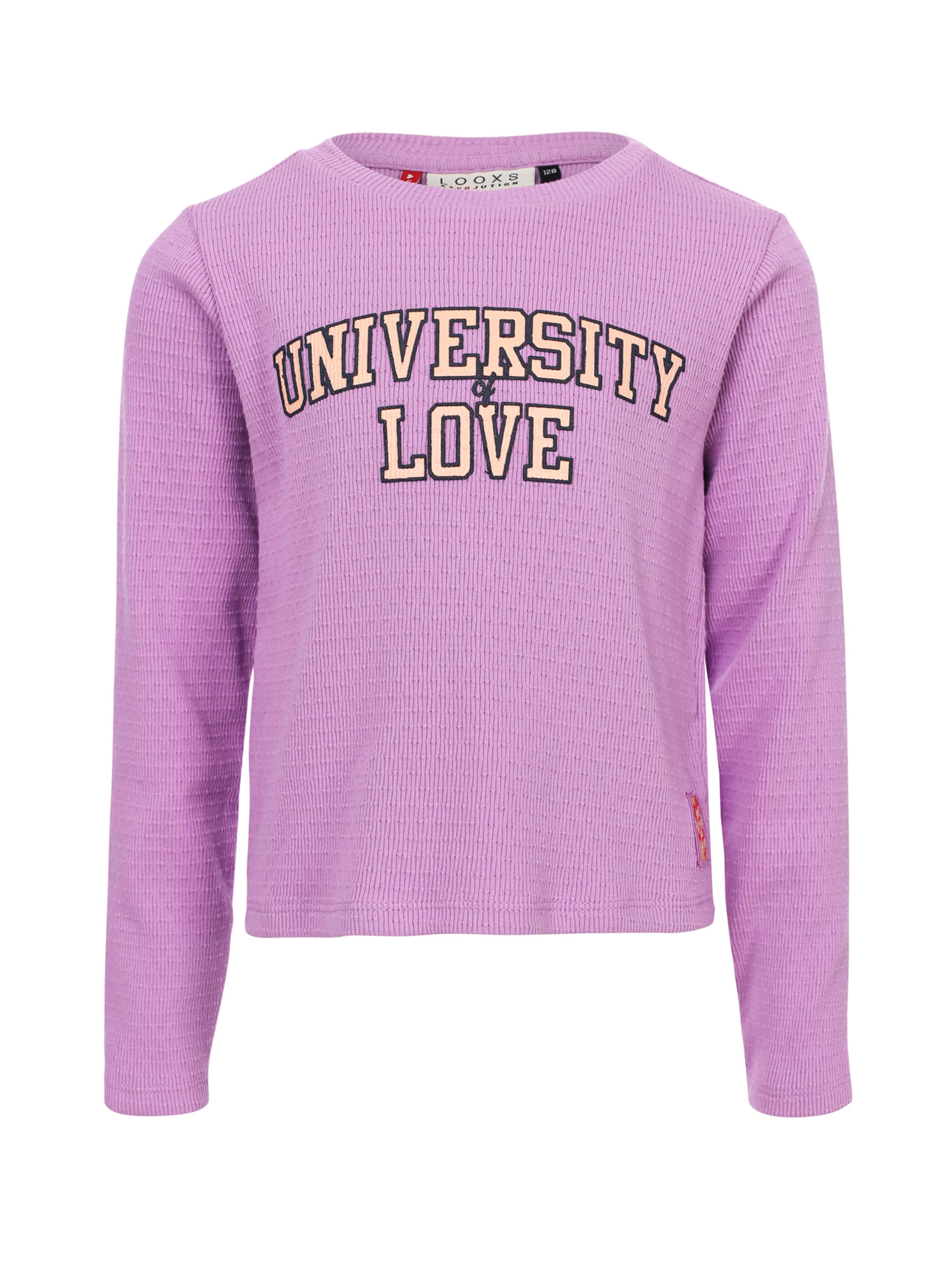 T-Shirt Looxs Revolution en violet : devant