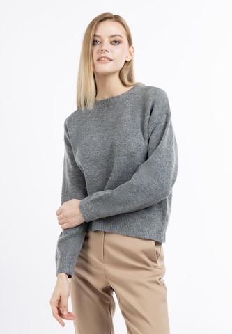 DreiMaster Klassik Sweater in Grey: front