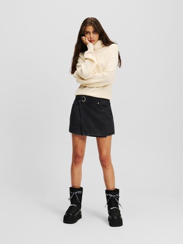 Gonna ' Eyelet ' di KARL LAGERFELD JEANS in nero