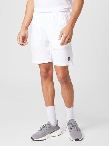 K-Swiss Performance Normální Sportovní kalhoty 'HYPERCOURT' – bílá: přední strana