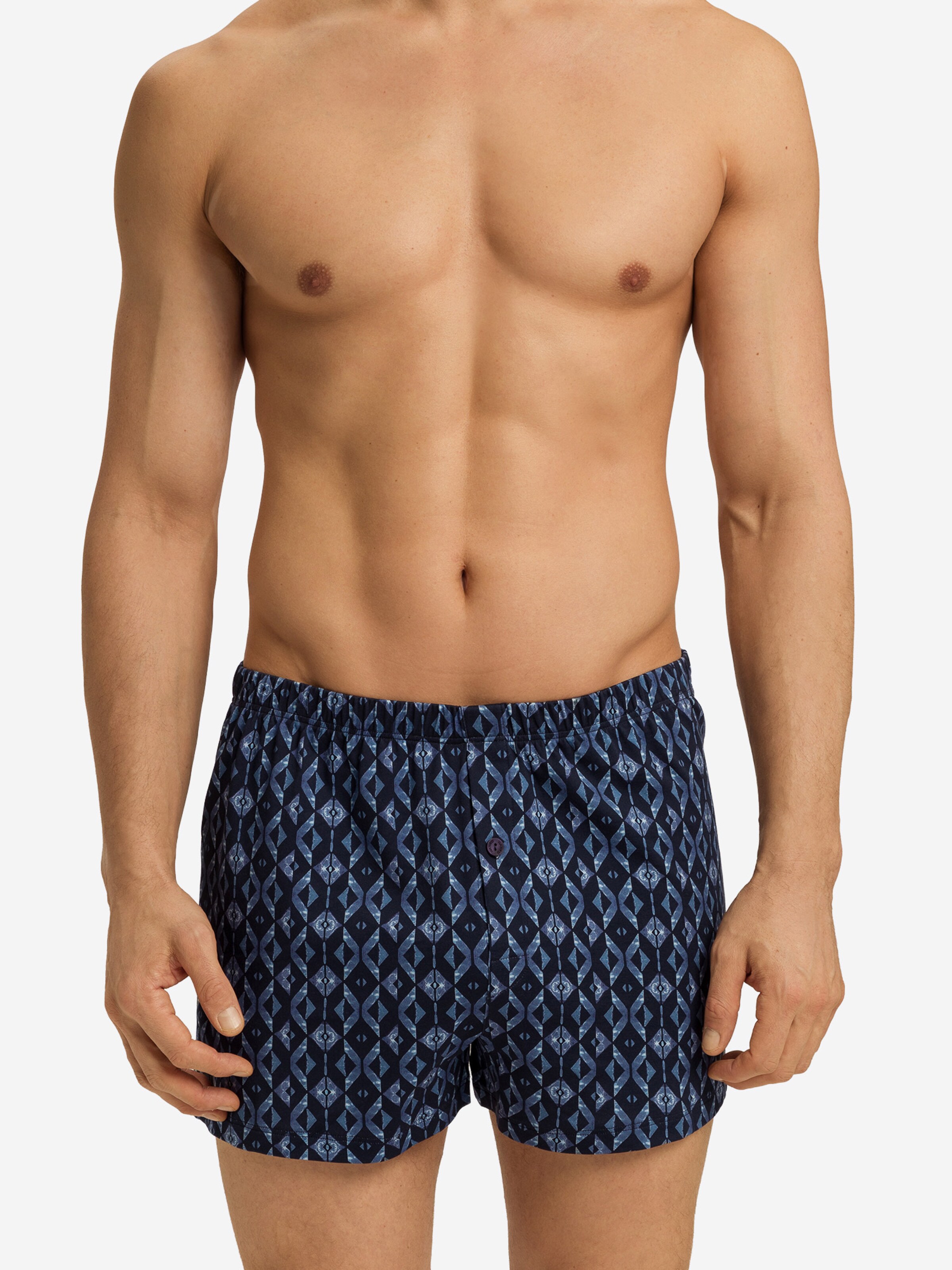 Boxers ' Cotton Sporty ' Hanro en bleu : devant