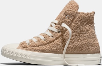 Baskets hautes 'Chuck Taylor All Star' CONVERSE en beige : devant