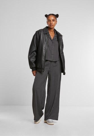Urban Classics Shirt ' Ladies Resort Shirt ' in Black