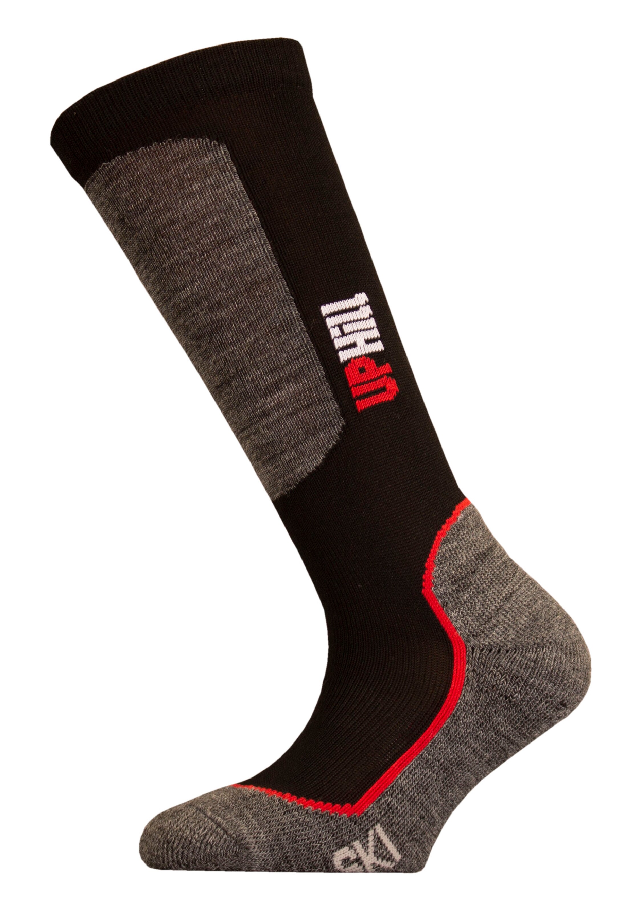 UphillSport Athletic Socks 'HALLA' in Black: front