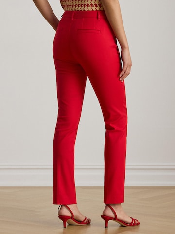 Coupe slim Pantalon chino 'LAKYTHIA' Lauren Ralph Lauren en rouge