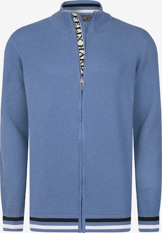 Vestes en maille Felix Hardy en bleu : devant