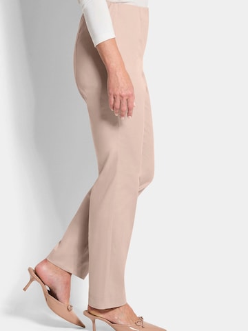 Goldner Regular Trousers 'Lousia' in Beige