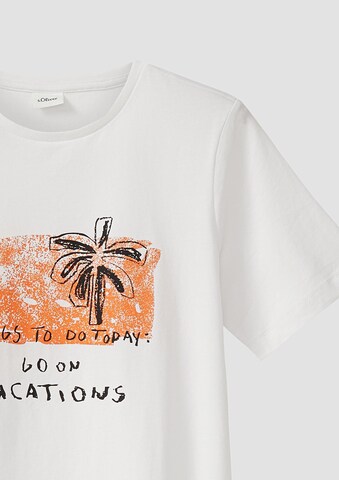 s.Oliver T-Shirt in Weiß