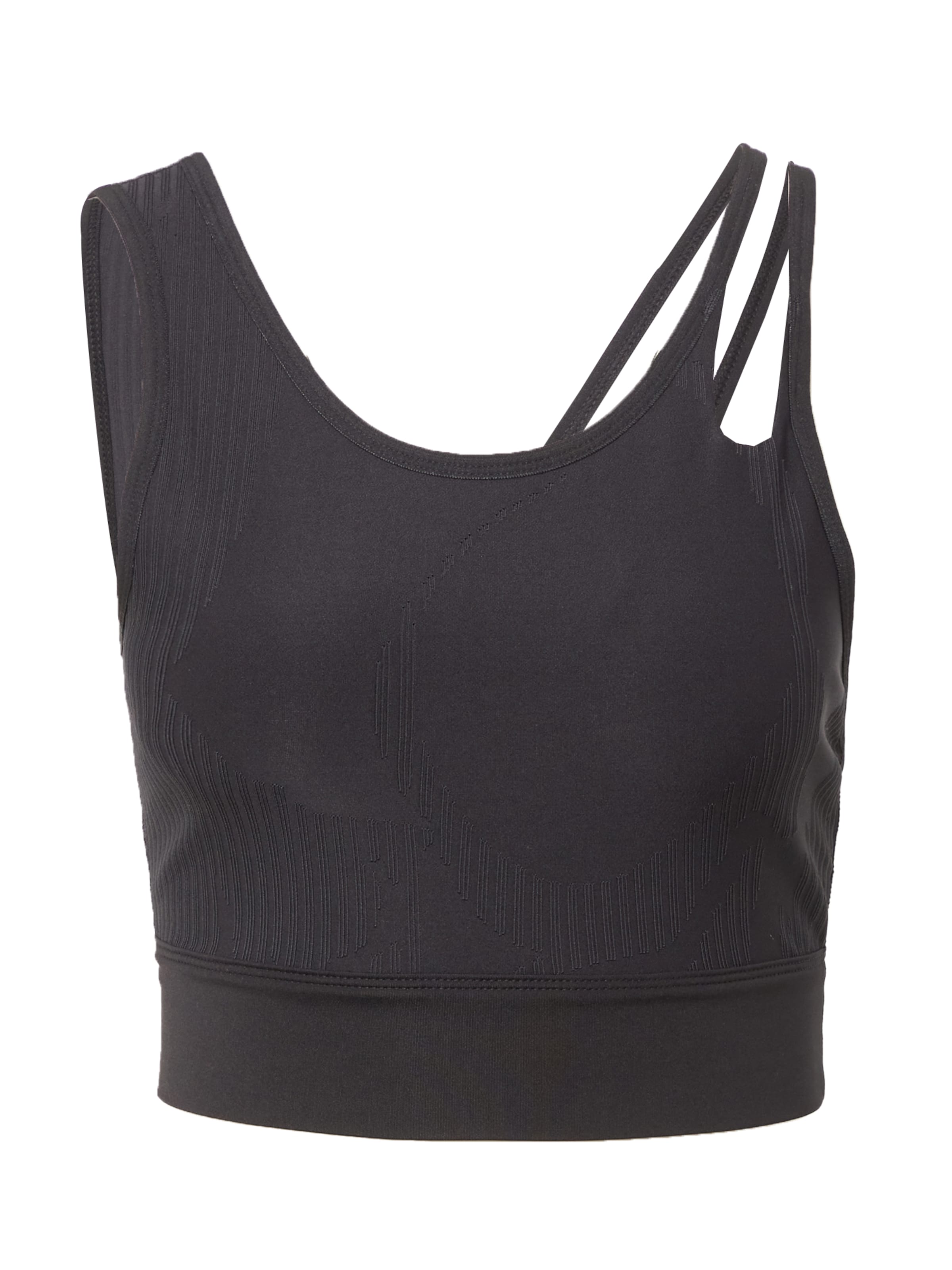 Top sportivo di Reebok in nero: frontale