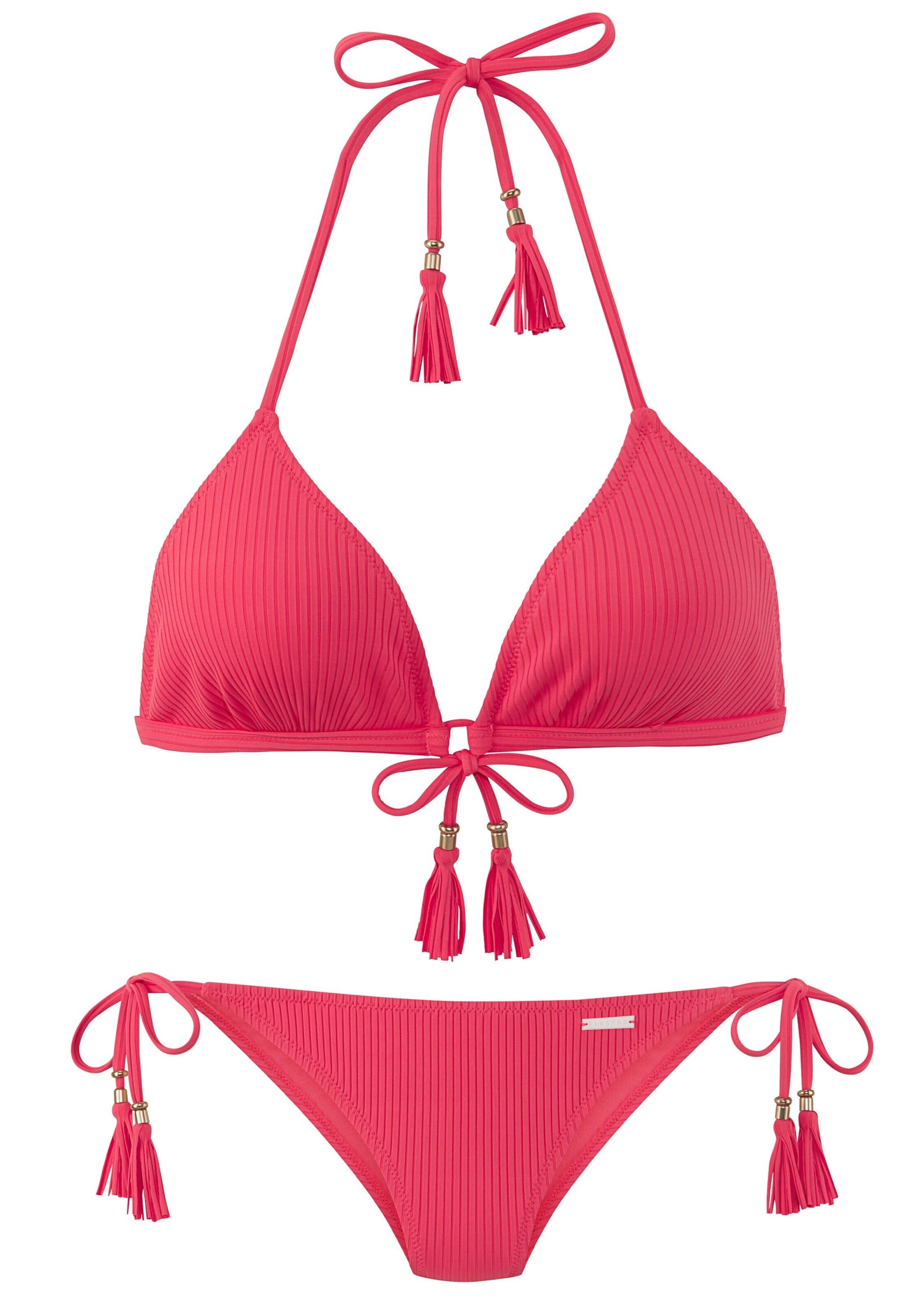 Triangle Bikini Elbsand en orange : devant