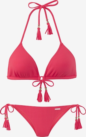 Elbsand Kolmio Bikini värissä oranssi: etupuoli