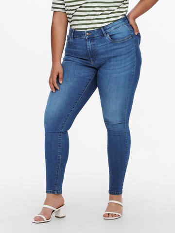 ONLY Carmakoma Skinny Jeans 'Sally' in Blauw: voorkant