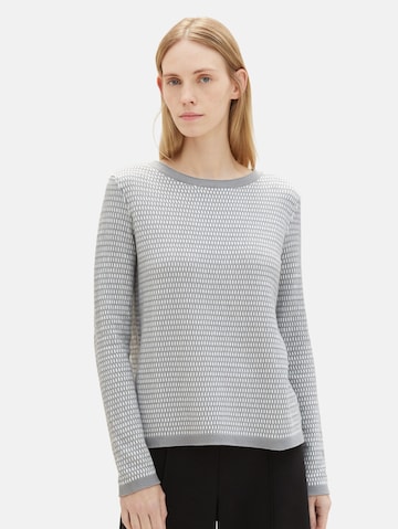 Pull-over TOM TAILOR en gris : devant