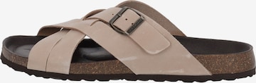 Palado Mules 'Tavros' in Beige: front