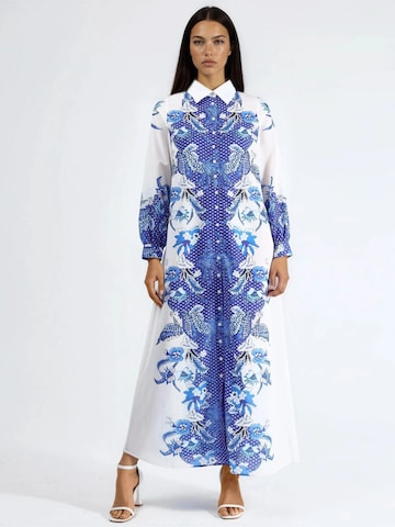 MSN Collection Midi Kleid in Weiß: Vorderseite