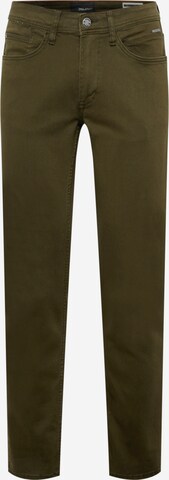 BLEND Slim fit Chino Pants 'Twister' in Green: front