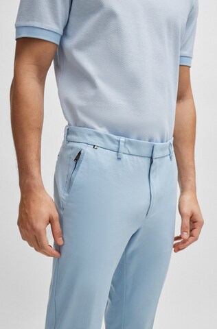 BOSS Slim fit Pants 'Kaito' in Blue