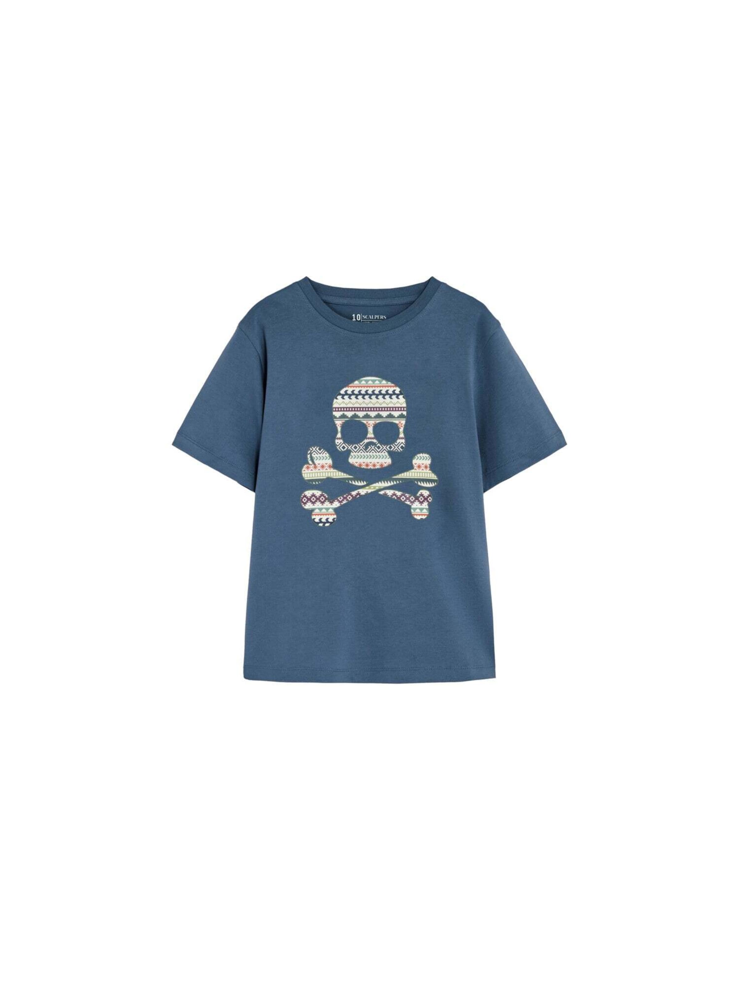 T-Shirt ' ' Scalpers en bleu : devant