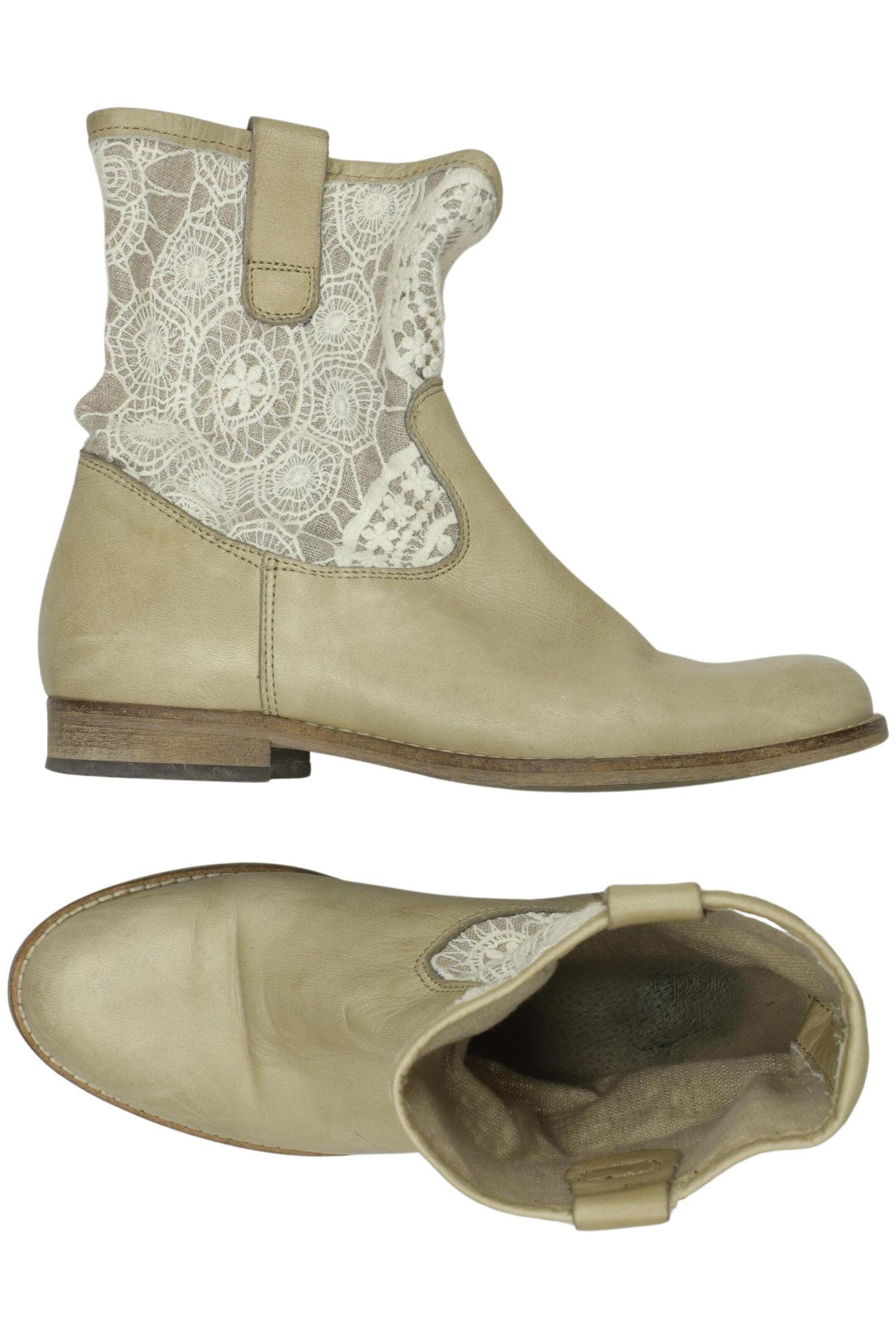 ALBA MODA Dress Boots in 37 in Beige: front