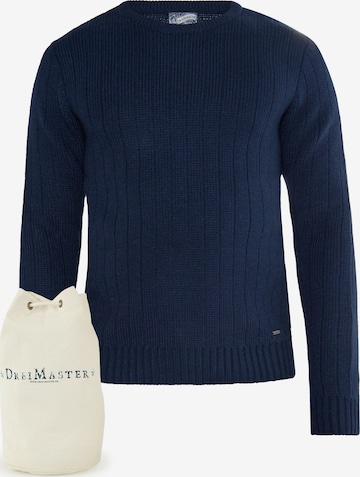 DreiMaster Vintage Set: Pullover und Tasche in Blau: predná strana