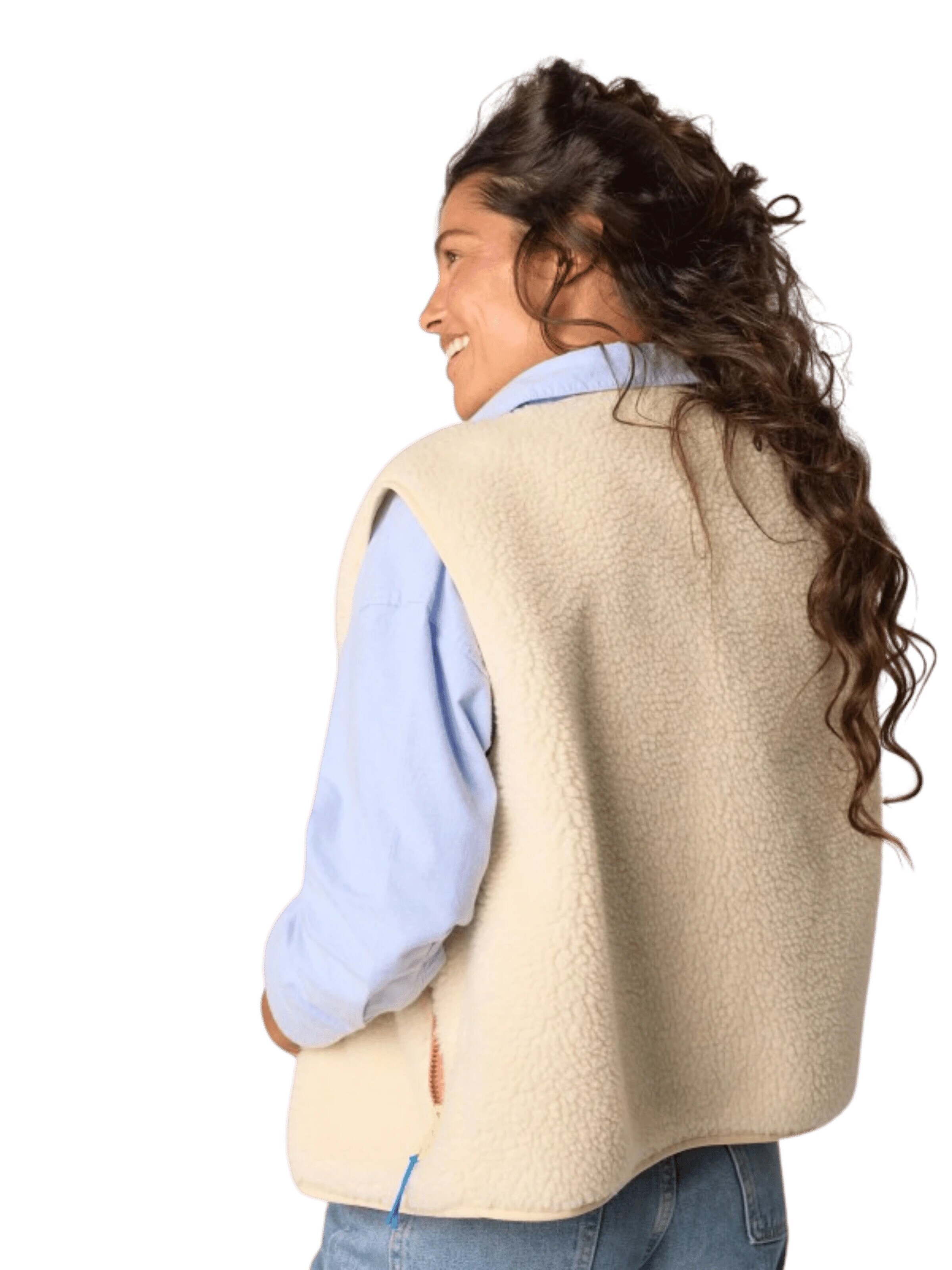 Billybelt Vest 'Sherpa Weste' in Beige