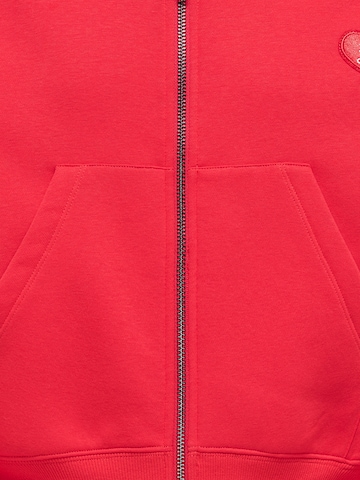 ONLY GIRLS - Casaco em moletão 'KOGEVISA' em vermelho