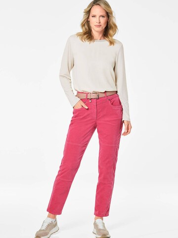 Regular Pantalon Goldner en rose