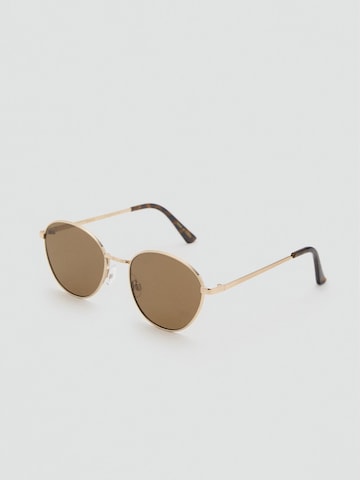 MANGO Sunglasses 'BROOK' in Gold: front