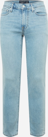 Coupe slim Jean Abercrombie & Fitch en bleu : devant