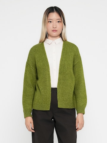JDY Cardigan 'JDYDINEA' i grøn: forside