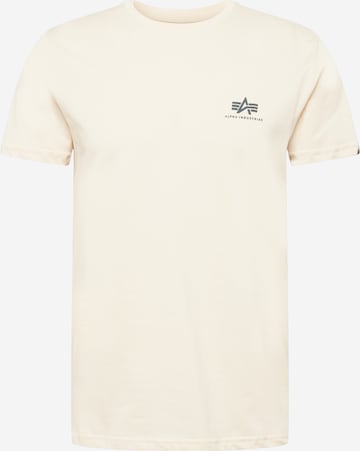 T-Shirt ALPHA INDUSTRIES en blanc : devant