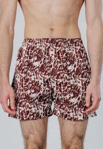Pockies - Boxers em castanho: frente
