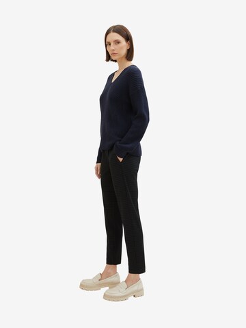 TOM TAILOR Regular Pleat-front trousers in Blue