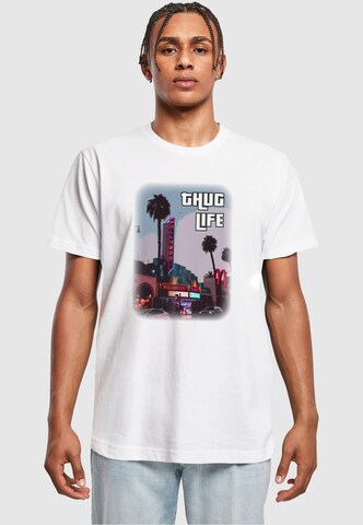 T-Shirt 'Grand Thug Life' Merchcode en blanc : devant