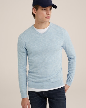 WE Fashion Sweater in Blue: front