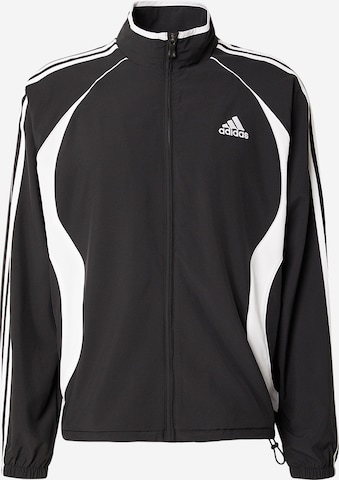 ADIDAS ORIGINALS - Chaqueta de entretiempo 'Teamgeist Adicolor' en negro: frente