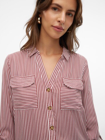 VERO MODA Bluse 'VMBumpy' i rød