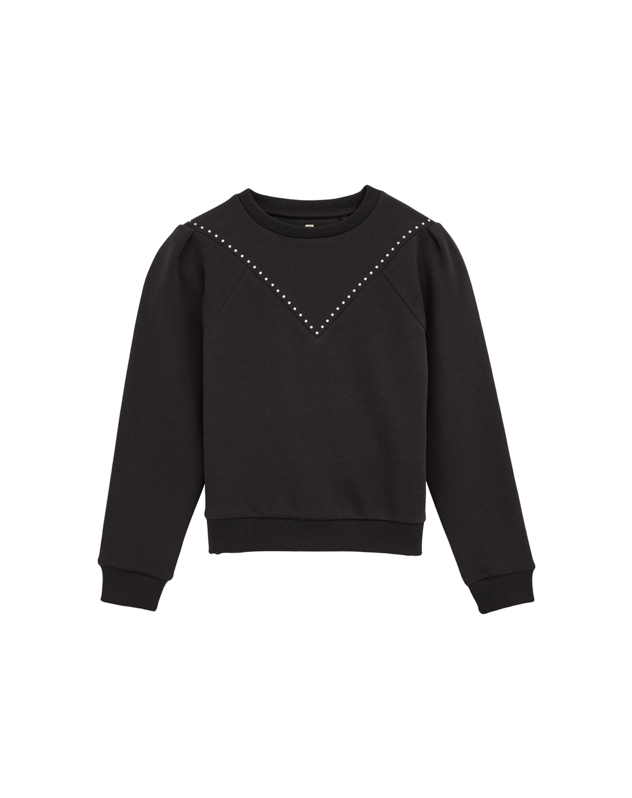 WE Fashion Sweatshirt in Schwarz: Vorderseite