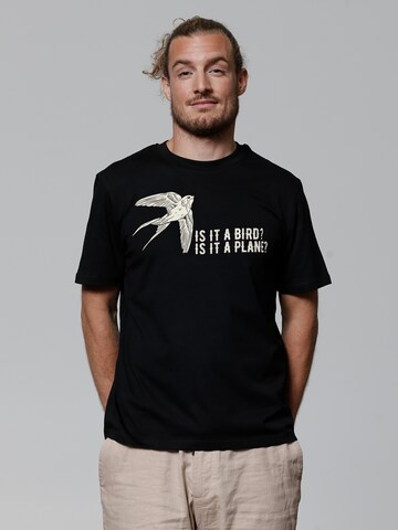 T-Shirt 'Is It A Bird' Watapparel en noir : devant