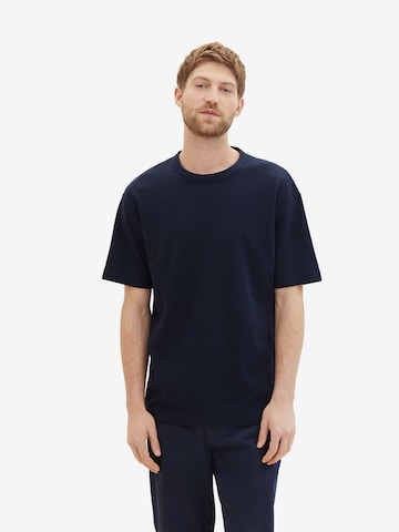 T-Shirt TOM TAILOR en bleu : devant