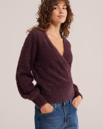 WE Fashion - Cárdigan en lila: frente